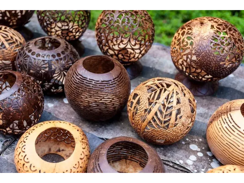 kerajinan batok kelapa khas bali